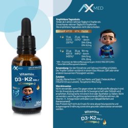 Axe-Med Vitamin D3 K2 Drops 30ml with Omega 3 DHA