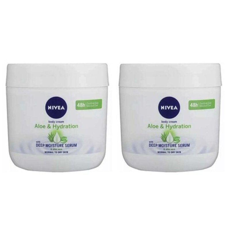 NIVEA Aloe and Hydration Body Cream 13.52 oz Aloe Vera