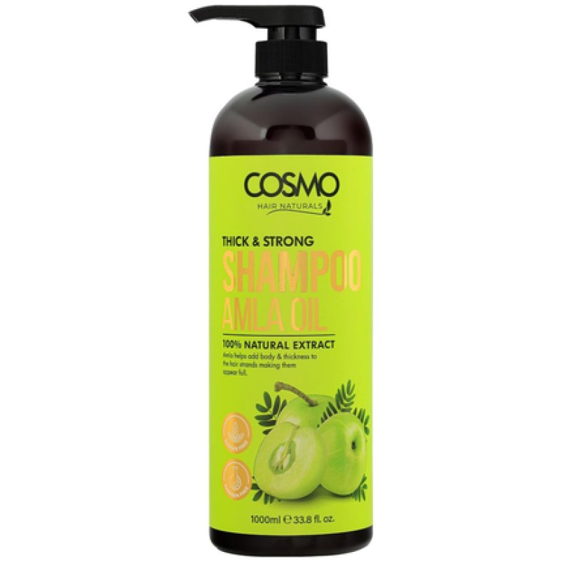 Cosmo Thick & Strong Amla Oil Shampoo 100 Natural Extract 1000ml