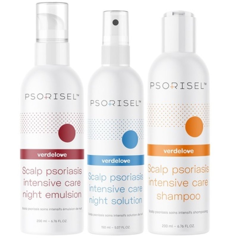 Psorisel Psoriasis Treatment Set - Includes Shampoo, Emulsion, And Liquid For Scalp Treatment
