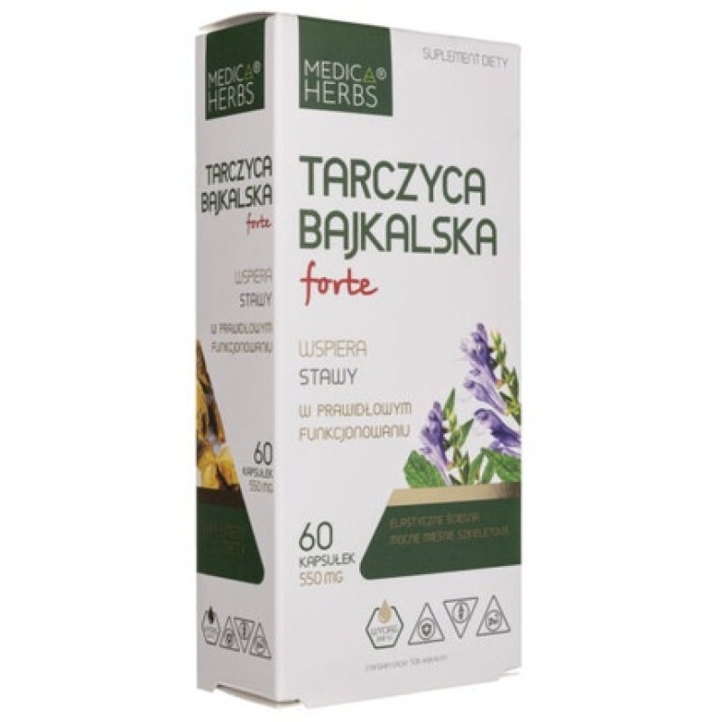 Medica Herbs Baikal Thyroid Forte 550mg 60 Capsules