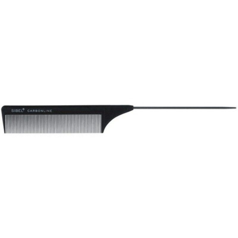 Sibel Carbon Line 23.2 CM Carbon Antistatic Tail Comb