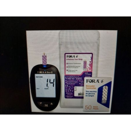 Fora 6 Duo Multimeter for Mg/Dl Blood Glucose and Ketone Measurement