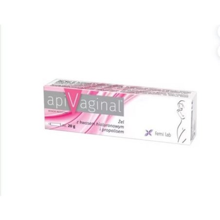 Apivaginal Intimate Gel 20g for Irritations and Dryness with Hyaluronic Acid and Propolis