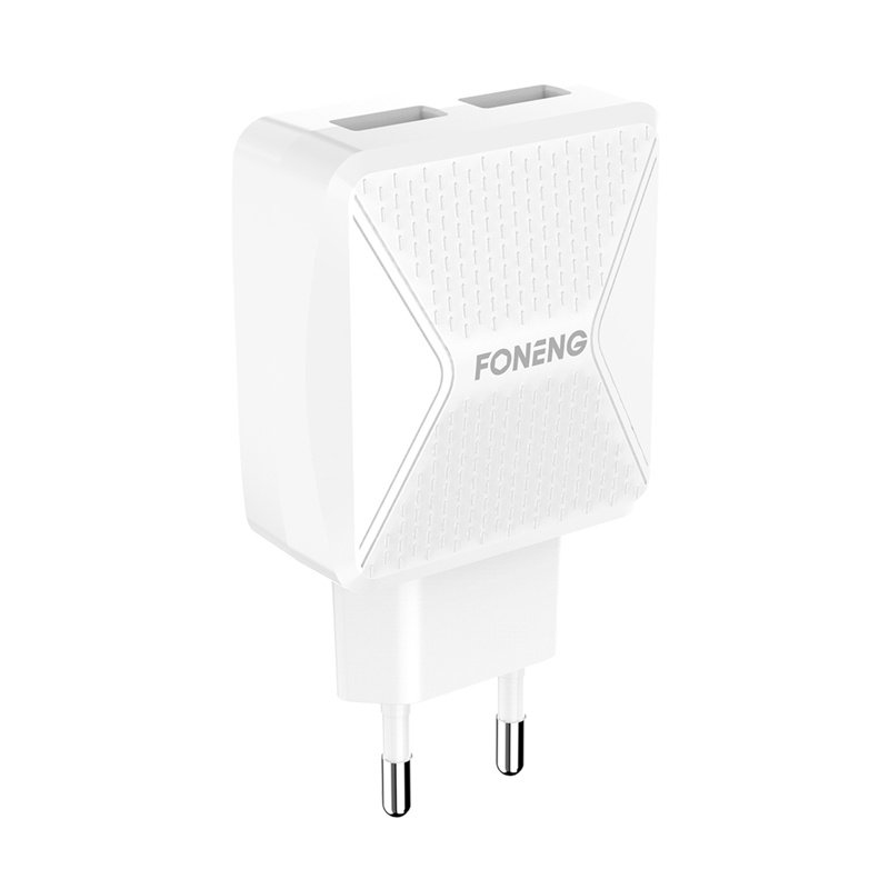 GaN Foneng EU50 charger, 35W 2x USB-C to Type-C to Lightning (white)