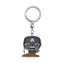 Marvel Zombies présentoir porte-clés Pocket POP! Vinyl Captain America 4 cm (12)