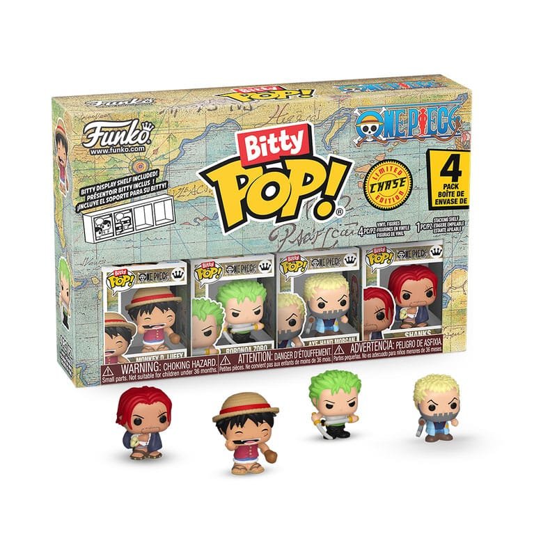 One Piece pack 4 figurines Bitty POP! Vinyl Luffy 2,5 cm