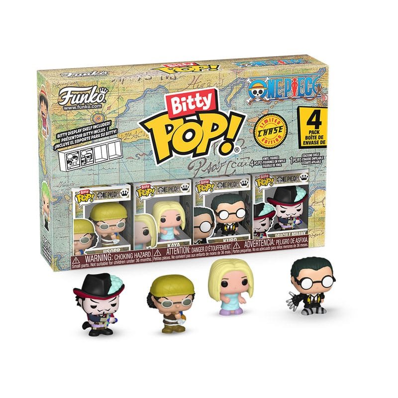 One Piece pack 4 figurines Bitty POP! Vinyl Usopp 2,5 cm