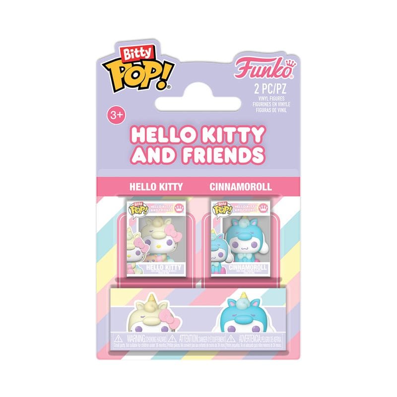 Hello Kitty pack 2 figurines Bitty POP! Vinyl HK & Cinnamonroll 2,5 cm
