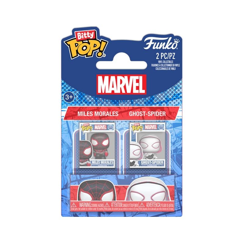 Spider-Man pack 2 figurines Bitty POP! Vinyl MilesM&SGwen 2,5 cm