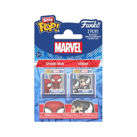 Spider-Man pack 2 figurines Bitty POP! Vinyl Spider-Man&Vnm 2,5 cm