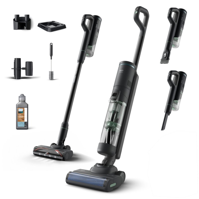 Philips 7000 series XW7263/11 stick vacuum/electric broom 2-in-1 stick vacuum Battery Dry&wet Bagless 0.45 L Grey