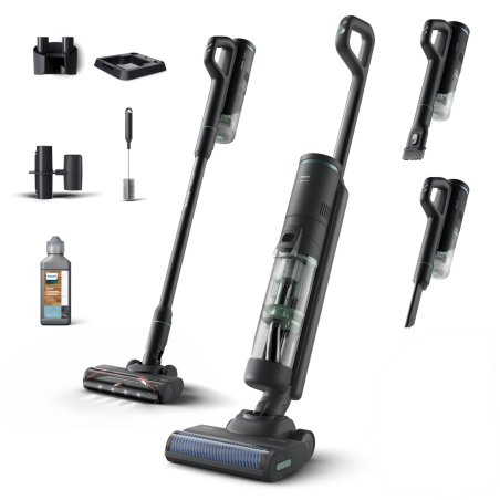 Philips 7000 series XW7263/11 stick vacuum/electric broom 2-in-1 stick vacuum Battery Dry&wet Bagless 0.45 L Black