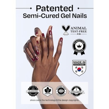 Ohora Christmas Semi-Cured Gel Nail Strips Dazzling Night