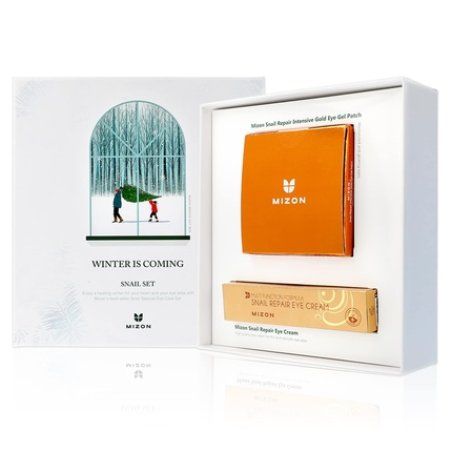 MIZON Eye Skincare Set Special Winter is Coming Set Eye Cream and Undereye Patches Wrinkle Care Skin Elasticity