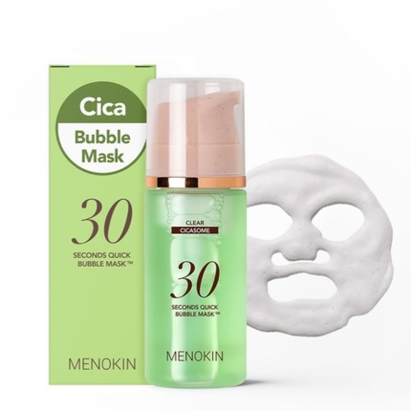 Menokin 30 Seconds Quick Bubble Mask Clear Cica in Microbubbles