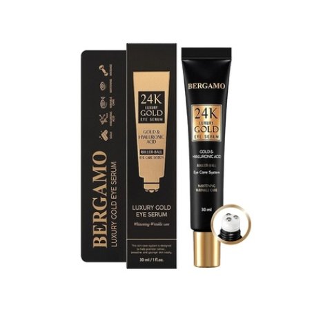 Bergamo Luxury 24k Gold & Octo Hyaluronic Acid Eye Cream 1.01fl Oz 30ml