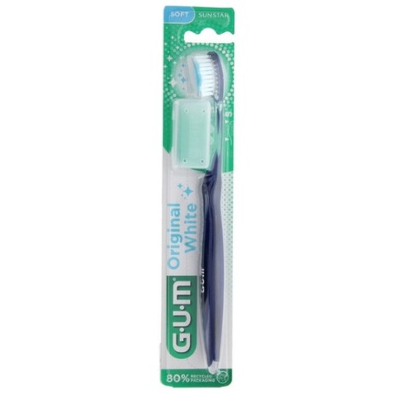 Gum Original White Soft Toothbrush 561 - Removes Tooth Stains Easier