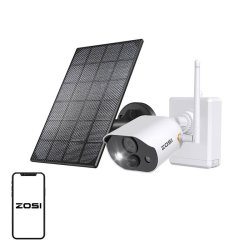 Outdoor IP camera with solar panel ZOSI C306Pro WiFi 3MP IP66