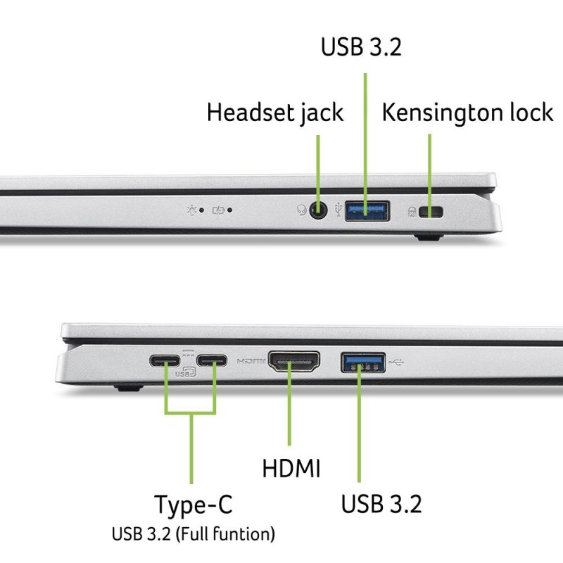 Acer Aspire Go 15 (AG15-32P-C9NE) 15,6" Full-HD, Intel N150, 8GB RAM, 512GB SSD, Windows 11