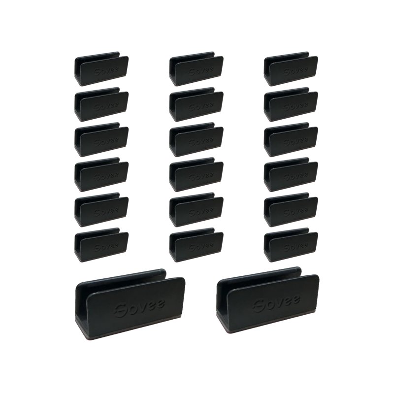 Govee - Neon Rope Light 2 Bracket - 20 pcs- Black