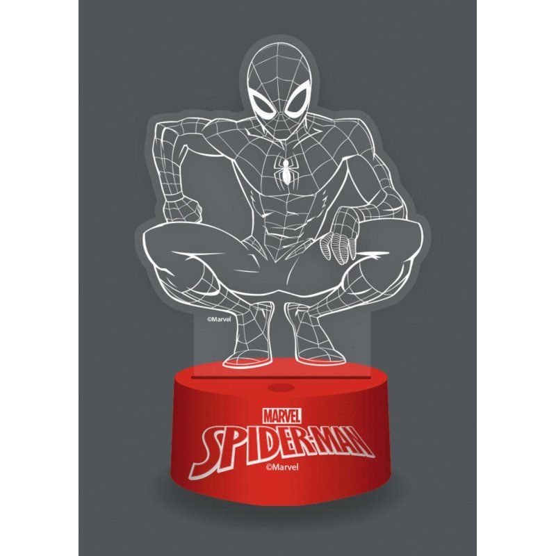 SPIDER-MAN - Lampe 3D RGB avec Télécommande