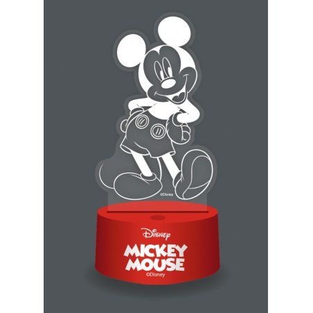 MICKEY - Lampe 3D RGB avec Télécommande
