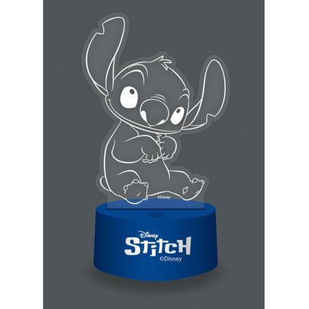 STITCH - Lampe 3D RGB avec Télécommande