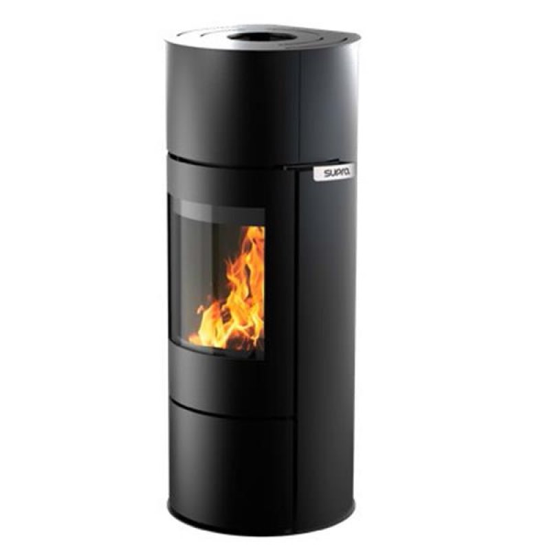 FR9016790B-Poêle à bois-FIORE-Vision verticale - acier - noir - Avec 6 *