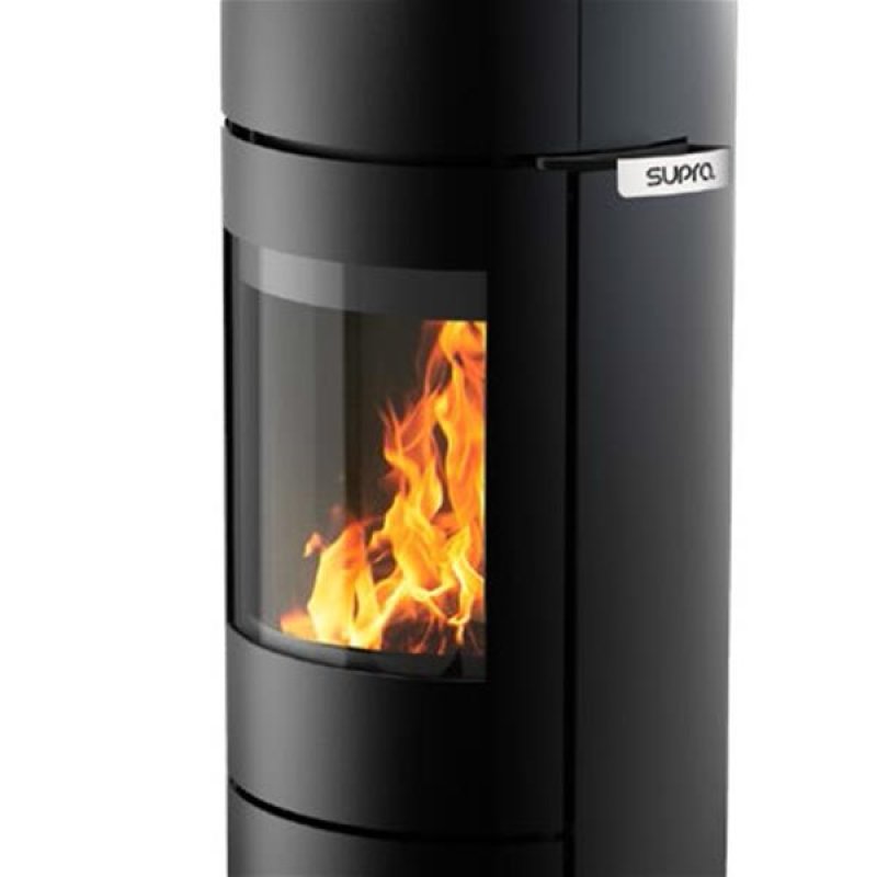 FR9016790B-Poêle à bois-FIORE-Vision verticale - acier - noir - Avec 6 *