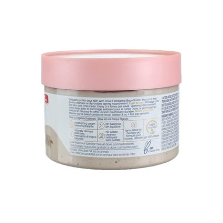 Dove Exfoliating Body Polish Scrub for Silky Skin Oatmeal & Calendula Oil 10.5oz