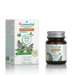 Peppermint Essential Oil Capsules Organic 100% Pure