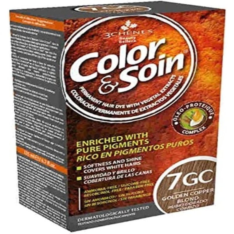 COLOR & SOIN - 7GC - BLOND DORÉ CUIVRÉ