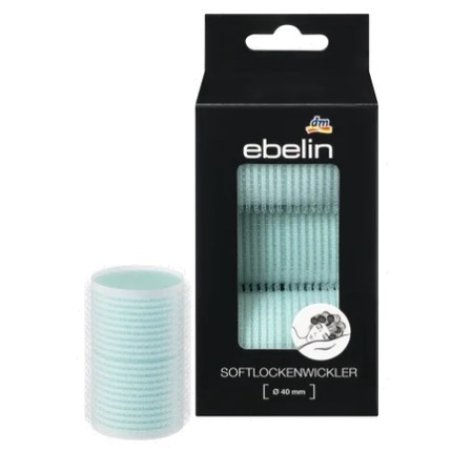 Ebelin Soft Velcro Hair Rollers 40mm Diameter 3 Pieces