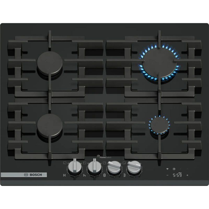 Bosch PRP6A6H40 hob Black Built-in 60 cm Gas 4 zone(s)
