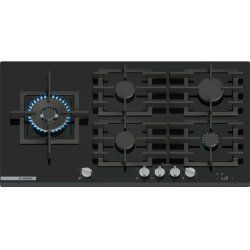Bosch Serie 8 PRS9A6H40 plaque Noir Intégré 90 cm Gaz 5 zone(s)