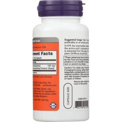 Now Foods 5-HTP Capsules Standard 60 Count 100mg