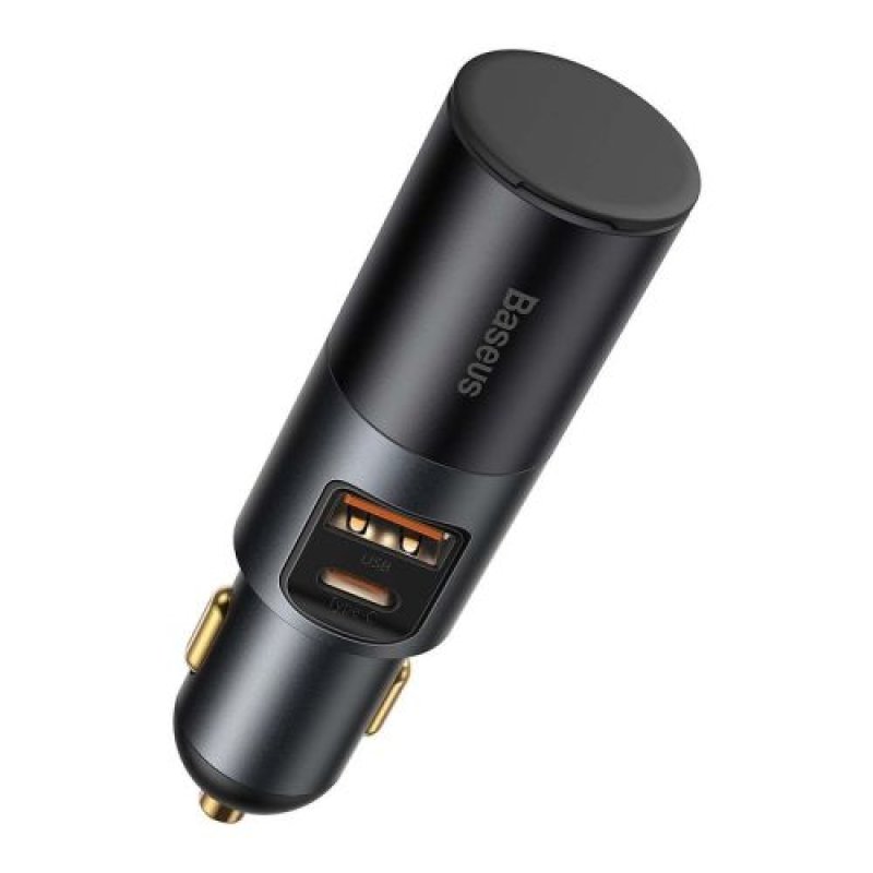 Baseus Car Charger Share Together C+U / Cigarette lighter socket, PPS, PD3.0, QC4.0+, SCP, 120W Gray(CCBT-C0G)