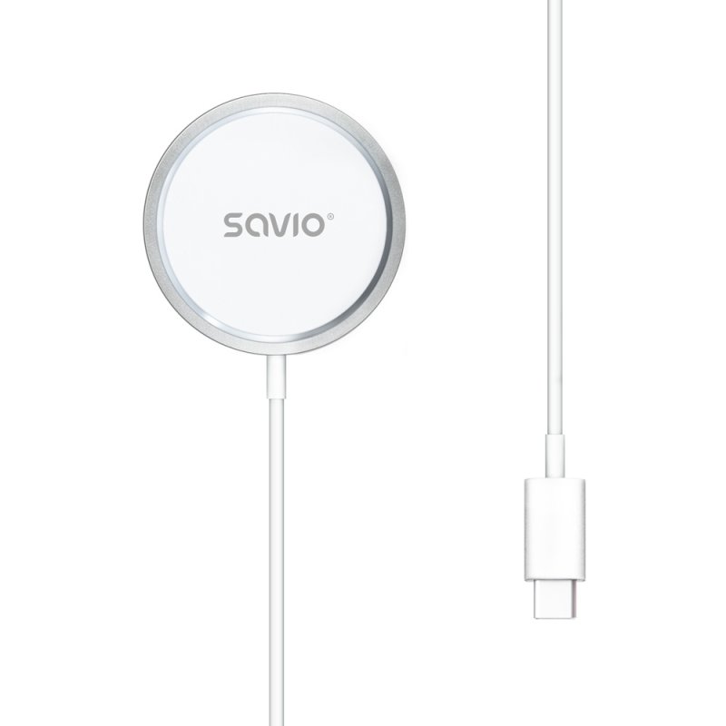 Savio LA-11 mobile device charger Mobile phone, Universal White DC Wireless charging Indoor