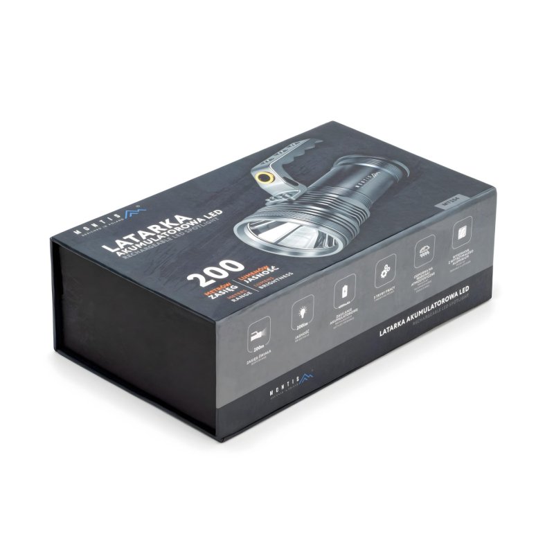 MONTIS ALUMINUM RECHARGEABLE LED FLASHLIGHT MT160