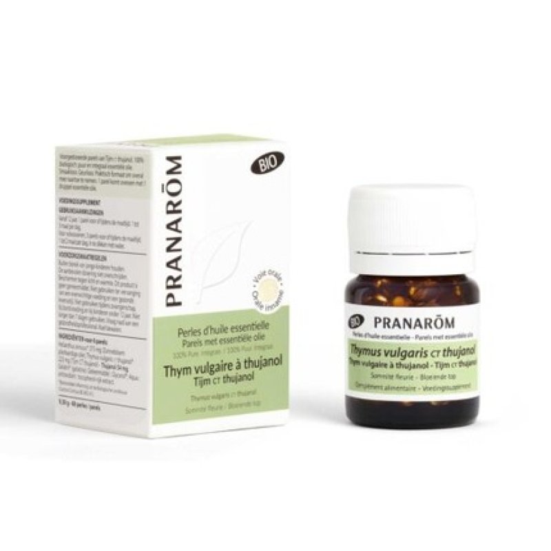 Pranarom Organic Thyme Essential Oil Pearls with Thujanol 60