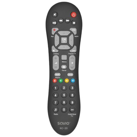 Savio RC-20 télécommande IR Wireless DTV, TV Appuyez sur les boutons