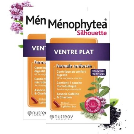 Menophytea Silhouette Flat Stomach 30 Tablets - Pack of 2