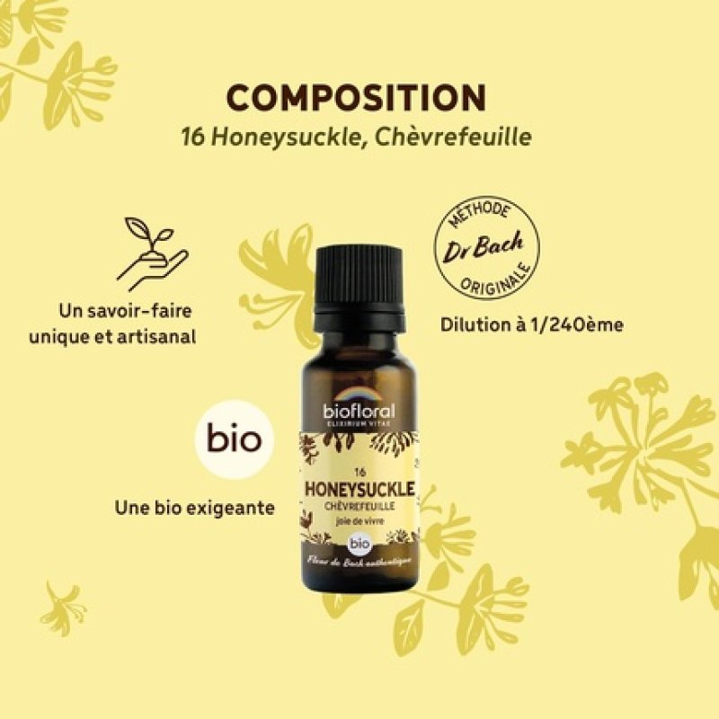 Biofloral 16 Honeysuckle Granules Organic 19.5g