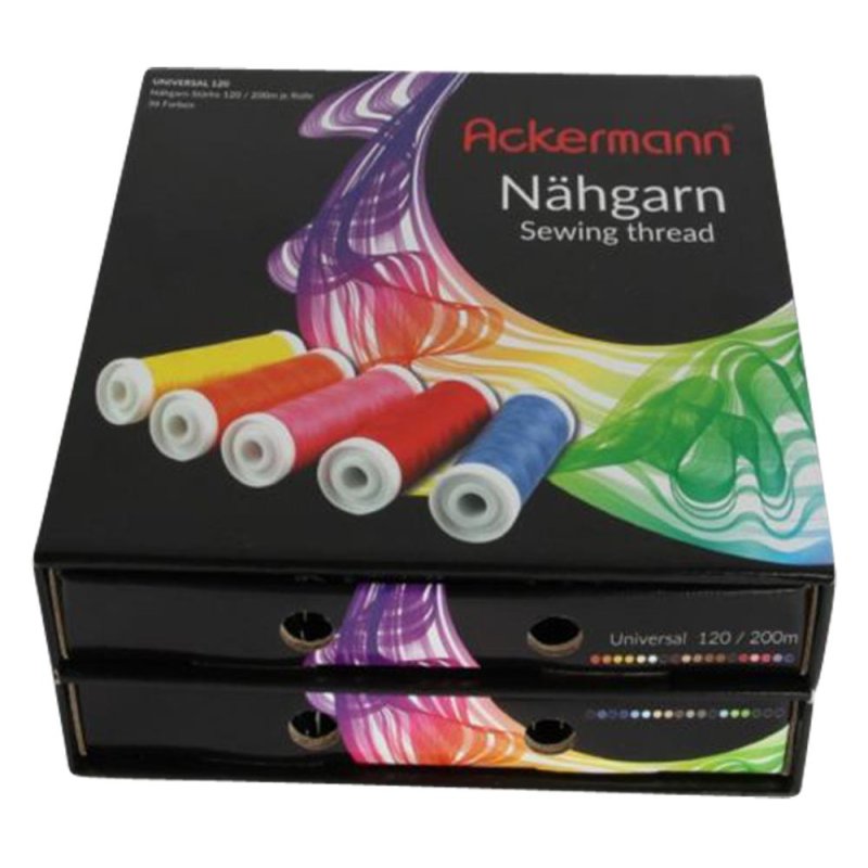ACKERMANN Nähgarnbox schwarz