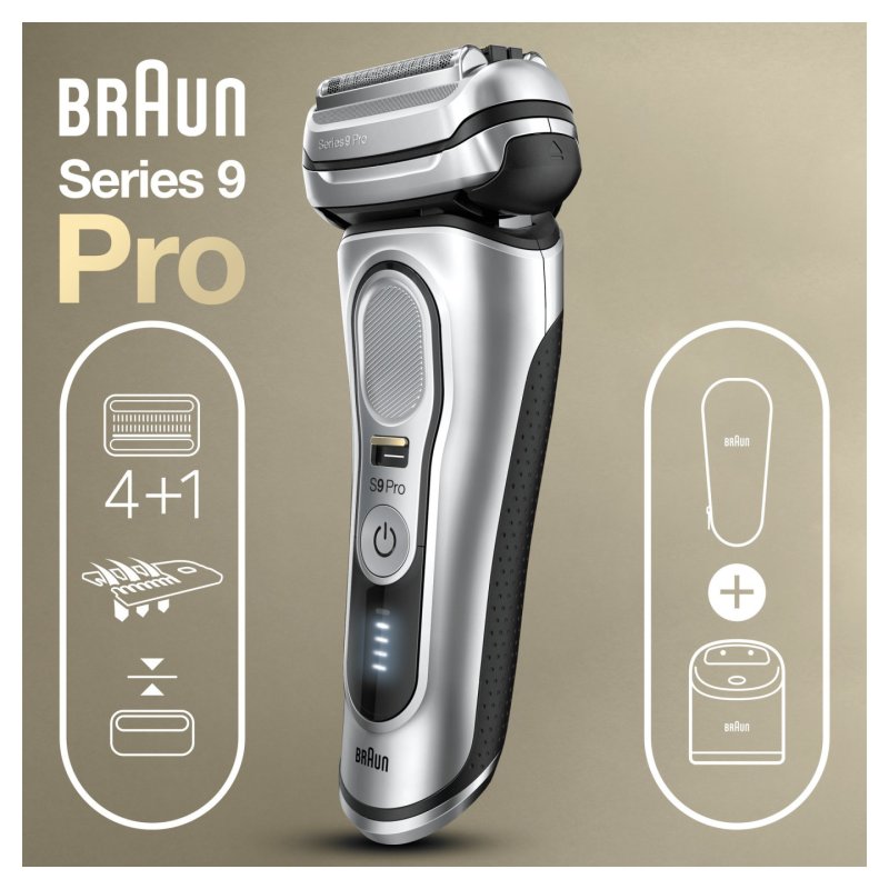 Braun Series 9 9467cc Wet & Dry Foil shaver Trimmer Black, Grey