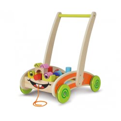 Spiel- und Lauflernwagen (inkl. 35 Bausteinen)