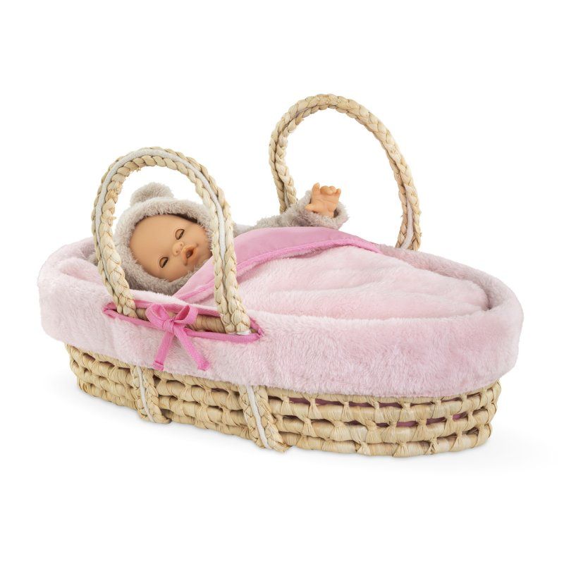 Corolle BB36/42 ENSEMBLE COUFFIN PELUCHE ROSE