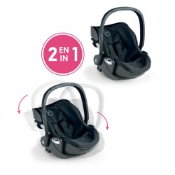 Corolle BB36/42 CYBEX PRIAM - PORTE POUPON NOIR 2 EN 1