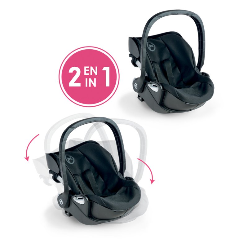 Corolle BB36/42 CYBEX PRIAM - PORTE POUPON NOIR 2 EN 1